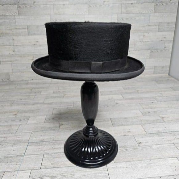 VINTAGE Biltmore Black Dressage Silk Finish Riding Hat, Size 6 7/8-7 w/ Box - Picture 3 of 10